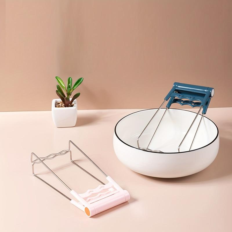 Silicone Handle Kitchen Tongs Anti Scalding Clip
