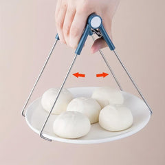 Silicone Handle Kitchen Tongs Anti Scalding Clip