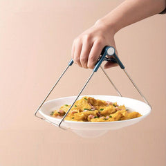 Silicone Handle Kitchen Tongs Anti Scalding Clip