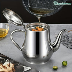 Stainless Steel Pot Household Filter Bottle Seasoning Pot Storage Tank