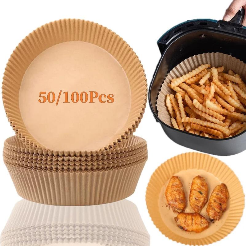 Air Fryer Disposable Paper Liner Non Stick Baking Papers Round