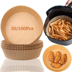 Air Fryer Disposable Paper Liner Non Stick Baking Papers Round