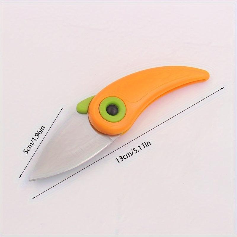 Outdoor Camping Peeler Pocket Picnic Cooking Stainless Steel Kitchen Foldable