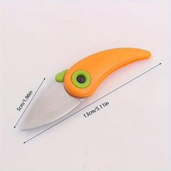 Outdoor Camping Peeler Pocket Picnic Cooking Stainless Steel Kitchen Foldable