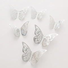 12PCS Butterfly Cake Decor Happy Birthday Cake Toppers Wedding Party Decor