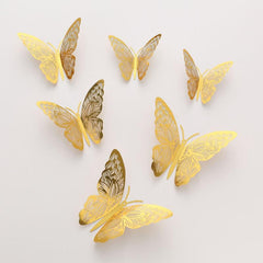 12PCS Butterfly Cake Decor Happy Birthday Cake Toppers Wedding Party Decor