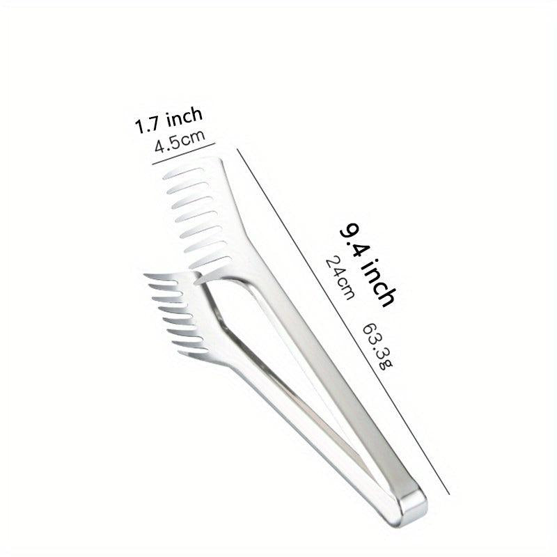 Stainless Steel Noodle Tongs Pasta Spaghetti Tongs Food Clips Kitchen Accessory