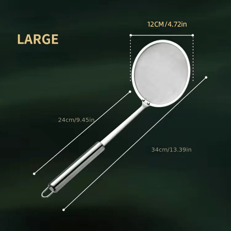 Stainless Steel Fat Skimmer Spoon for Removing Grease, Foam - Kitchen Tool