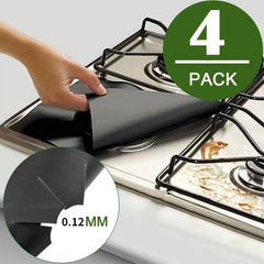 Non Stick Square Gas Stove Burner Covers Fireproof Gas Stove Mats