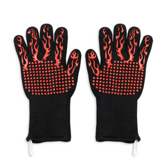 Temu High Temp Resistant Gloves 800 Degree Anti-scalding Silicone Kitchen Gloves