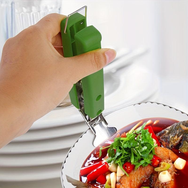 Stainless Steel Tongs Universal Handheld Plate Holder