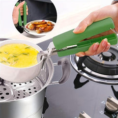 Stainless Steel Tongs Universal Handheld Plate Holder