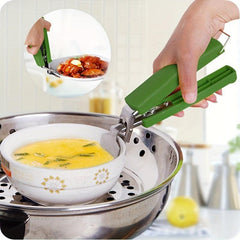Stainless Steel Tongs Universal Handheld Plate Holder
