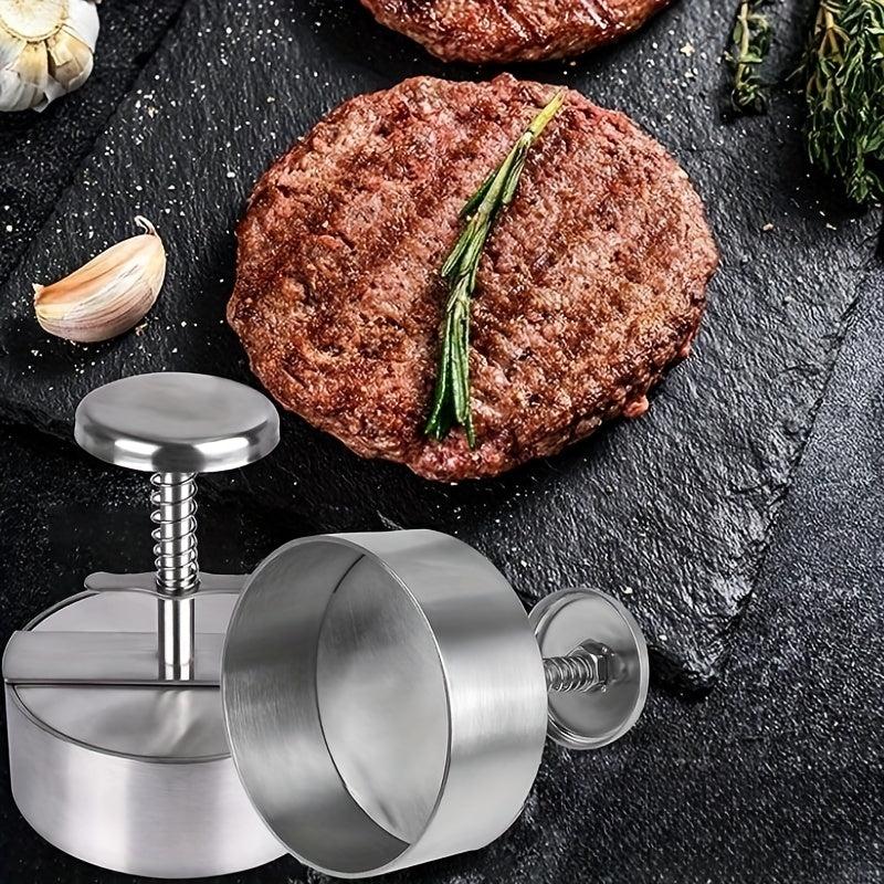 Stainless Steel Hamburger Patty Mold Adjustable Patty Maker Kitchen Tool
