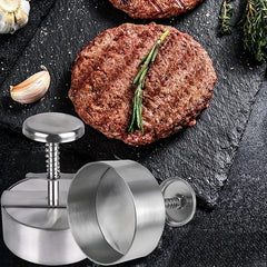 Stainless Steel Hamburger Patty Mold Adjustable Patty Maker Kitchen Tool
