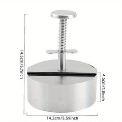 Stainless Steel Hamburger Patty Mold Adjustable Patty Maker Kitchen Tool