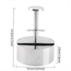 Stainless Steel Hamburger Patty Mold Adjustable Patty Maker Kitchen Tool