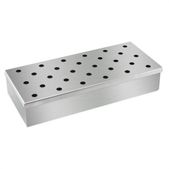 Stainless Steel Wood Chip Smoker Box for Barbecue