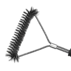 Grill Cleaning Brush Long Handle Y-Shaped Curling Brush Outdoor BBQ