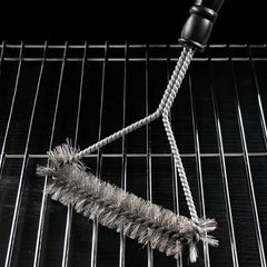 Grill Cleaning Brush Long Handle Y-Shaped Curling Brush Outdoor BBQ