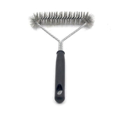 Grill Cleaning Brush Long Handle Y-Shaped Curling Brush Outdoor BBQ