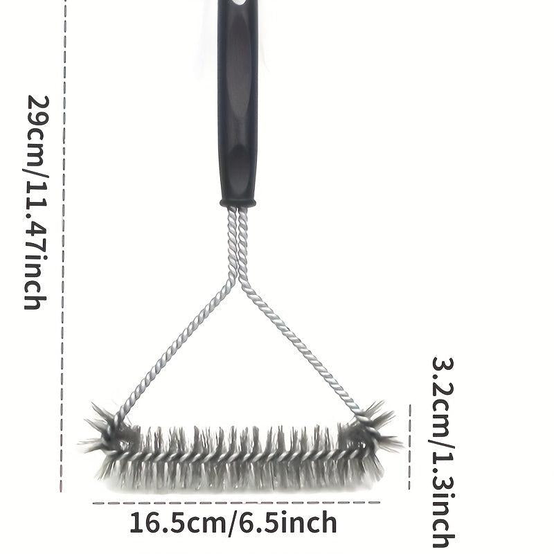 Grill Cleaning Brush Long Handle Y-Shaped Curling Brush Outdoor BBQ
