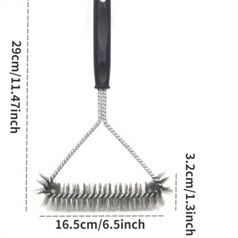 Grill Cleaning Brush Long Handle Y-Shaped Curling Brush Outdoor BBQ