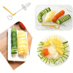 Stainless Steel Potato Slicer Set - Create Delicious Spiral Potato Dishes