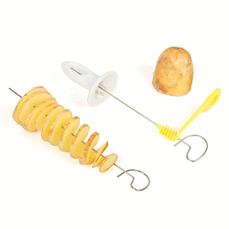 Stainless Steel Potato Slicer Set - Create Delicious Spiral Potato Dishes