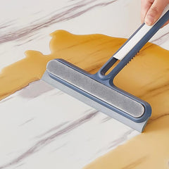 3-in-1 Glass Cleaning Brush with Squeegee Handle