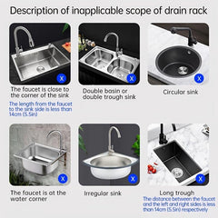 Sink Faucet Splash Guard 27x14cm Absorbent Pad
