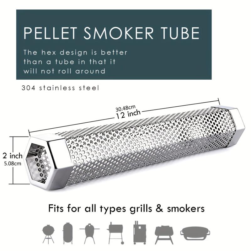 1pc Smoke Tube For Pellet Smoker 30 Smoke Tube For Pellet Grill 5 Hours Of Smoke