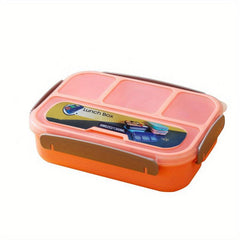 1300ML Four Grid Lunch Box for Students & Office Workers Sealed Leak Proof