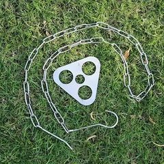 Portable Camping Tripod with Adjustable Chain for Outdoor Cooking