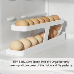 Rolldown Egg Dispenser Holder For Fridge Storage