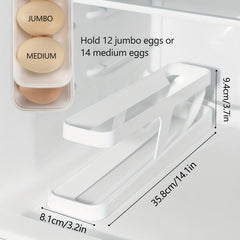 Rolldown Egg Dispenser Holder For Fridge Storage