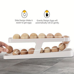 Rolldown Egg Dispenser Holder For Fridge Storage