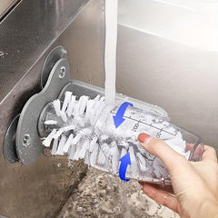 Glass Cleaning Brush Suction Cup Kitchen Tool