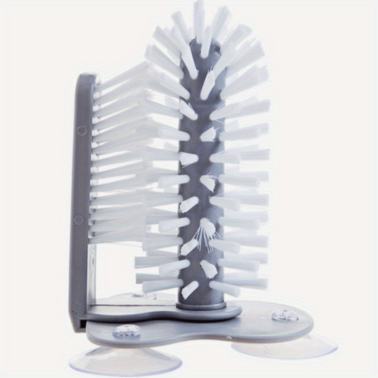 Glass Cleaning Brush Suction Cup Kitchen Tool