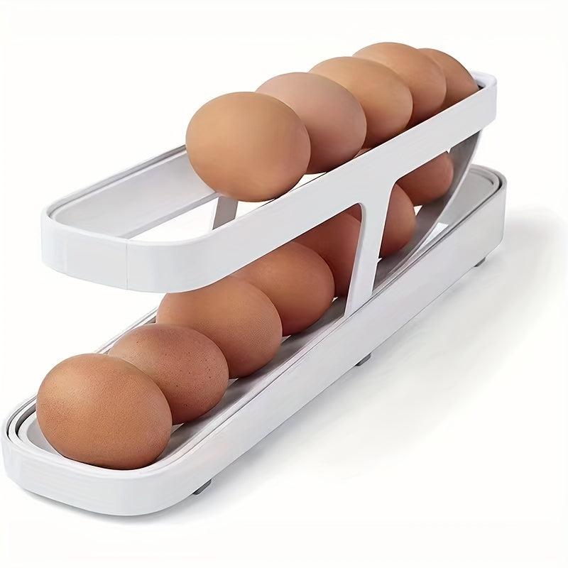 Plastic Refrigerator Egg Dispenser Fridge Egg Organizer