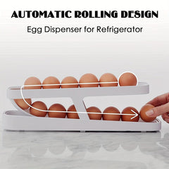 Plastic Refrigerator Egg Dispenser Fridge Egg Organizer