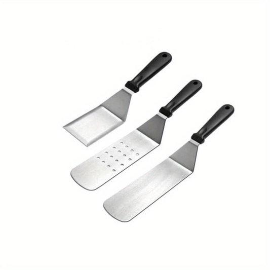 3PCS BBQ Griddle Accessories Set Stainless Steel Barbecue Tools Kit