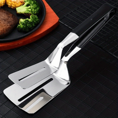 Stainless Steel Food Tongs for Fried Fish Steak Pancake Barbecue