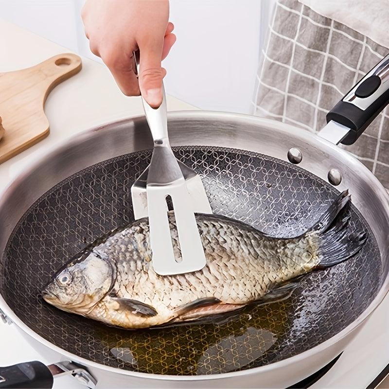 Stainless Steel Food Tongs for Fried Fish Steak Pancake Barbecue