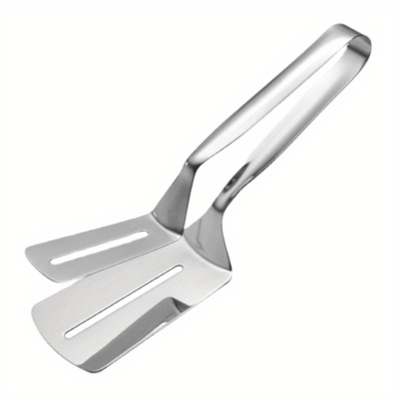 Stainless Steel Food Tongs for Fried Fish Steak Pancake Barbecue