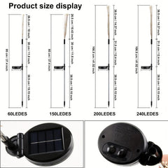 Solar Firework Light Outdoor IP65 Waterproof Fairy Lights Halloween Deco