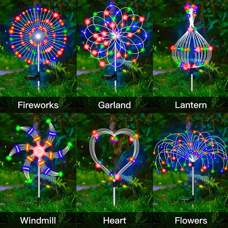 Solar Firework Light Outdoor IP65 Waterproof Fairy Lights Halloween Deco