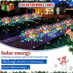 Solar Firework Light Outdoor IP65 Waterproof Fairy Lights Halloween Deco