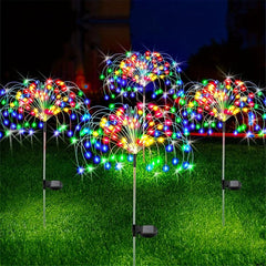 Solar Firework Light Outdoor IP65 Waterproof Fairy Lights Halloween Deco