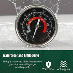 Waterproof BBQ Grill Temperature Gauge 150-900F